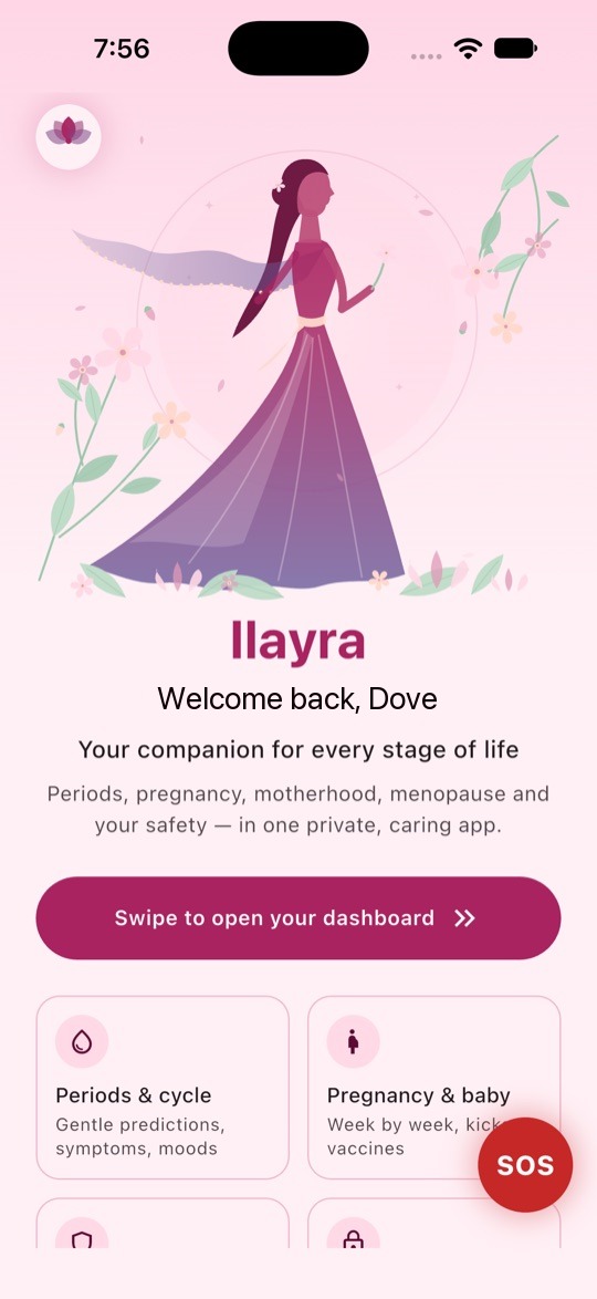 Der Startbildschirm von Ilayra